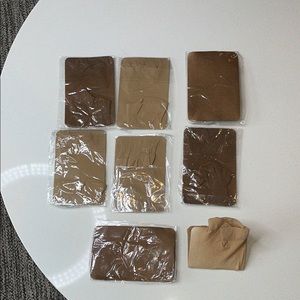 Assorted Brown hair extension accessories